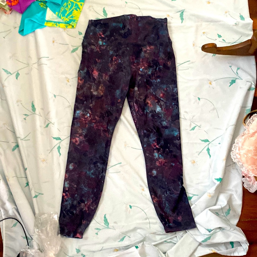 RBX stretch pants size XL NWOT multi color